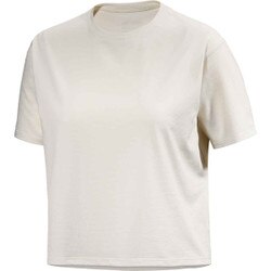 Arcteryx Taema Short Sleeve Crop Top Women's in Arctic Silk Heather